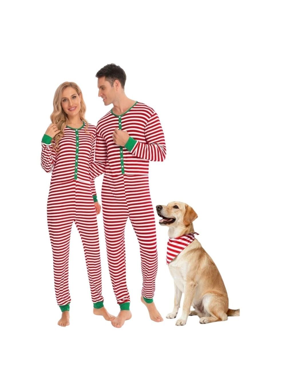 Women’s XXL Christmas Onesie Pajamas – Red & White Stripe Modal Stretch Sleep